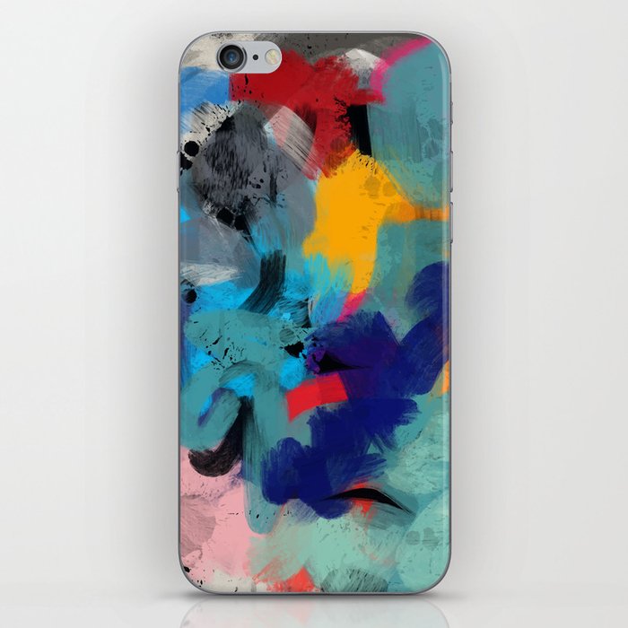 Abstract Expressionism Art Colourful Pattern iPhone Skin