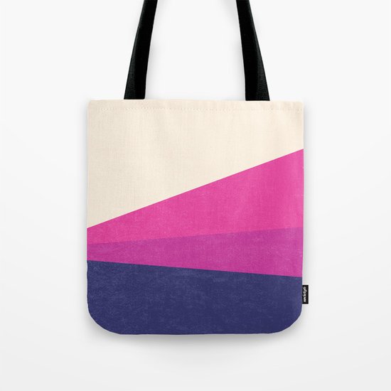 Stripe IV Violet Ray Tote Bag