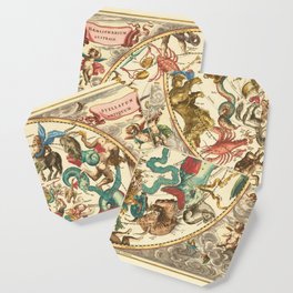 Vintage Astronomical Print - Cellarius - The Southern Hemisphere, 1660 Coaster