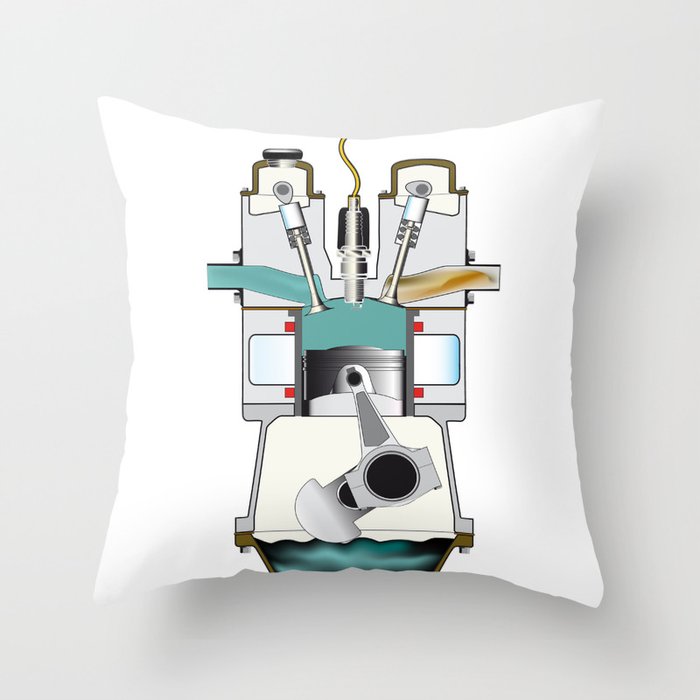 Induction Stroke Throw Pillow