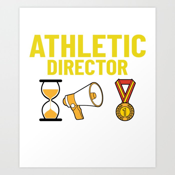 Athletic Director Training Coach Program Team Art Print