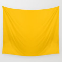 Plain Solid Amber Wall Tapestry