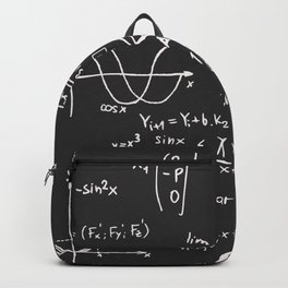 Math Chalkboard Pattern Backpack