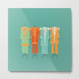 Sgt Peppers Lonely Hearts Club Metal Print | Music, Album, Classicrock, Rocknroll, Band, Illustration, Digital, Sgtpeppers, Graphicdesign, Vector 