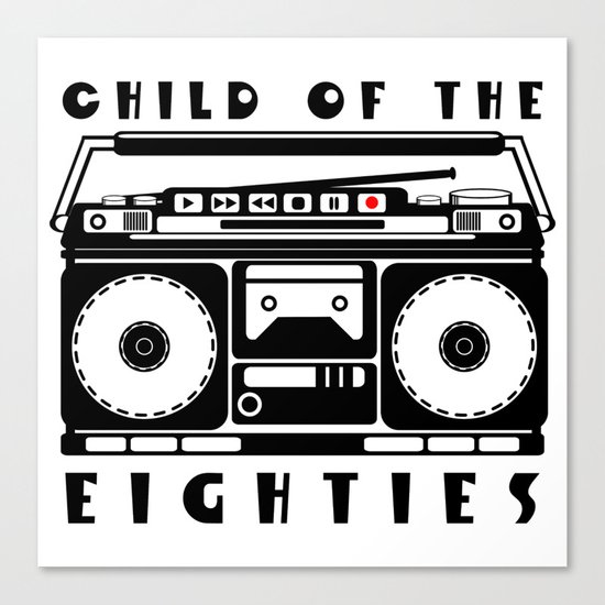 Eighties Music Canvas Print