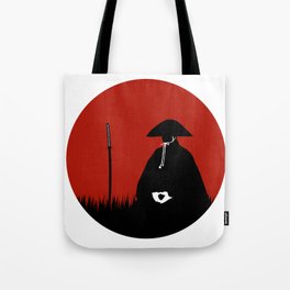 Meditating Samurai Warrior Tote Bag