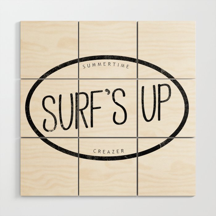 surf's up Wood Wall Art