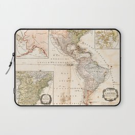 North and South America Map (1795) Laptop Sleeve