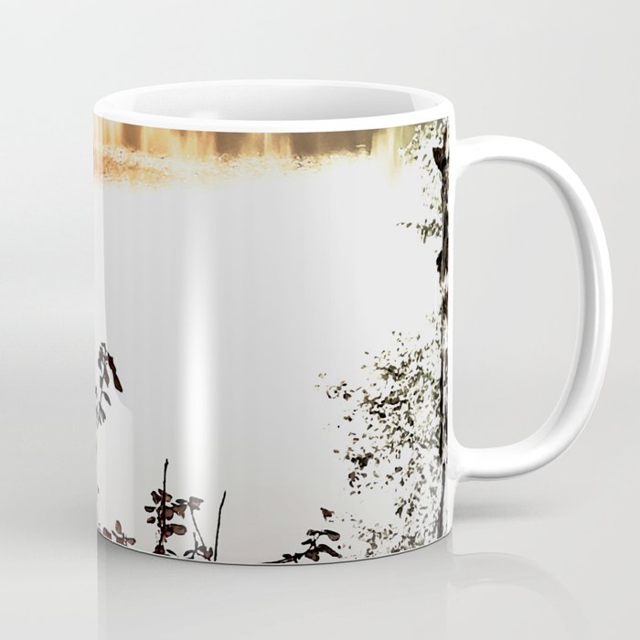 Colorful lakeshore landscape  Coffee Mug