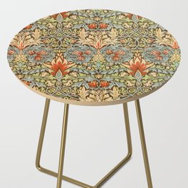 William Morris Snakehead  Floral Vintage Victorian Pattern Side Table