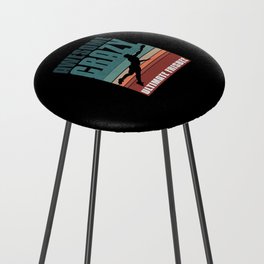 Retro vintage Ultimate Frisbee Counter Stool