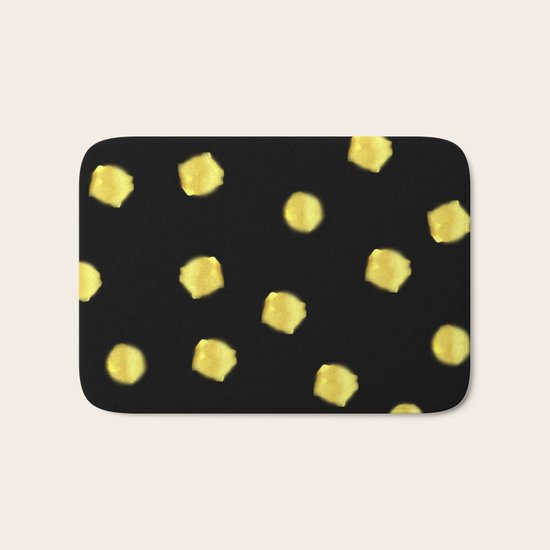 Gold pearls Bath Mat