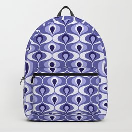 Very Peri retro ogee ovals pattern Backpack