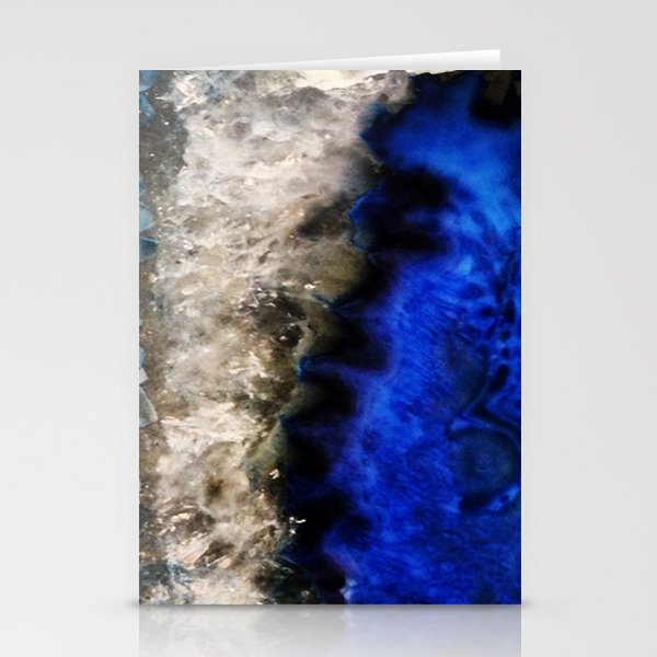 Blue Geode Stationery Cards