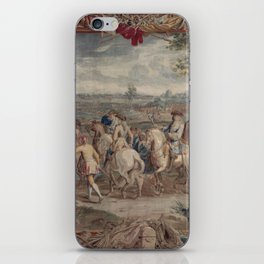 Antique 18th Century 'The March' Flemish Landscape Tapestry iPhone Skin
