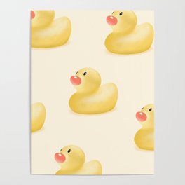Yellow Rubber Ducks Poster