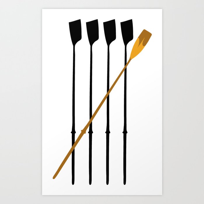 Rowing Oars 4 Art Print