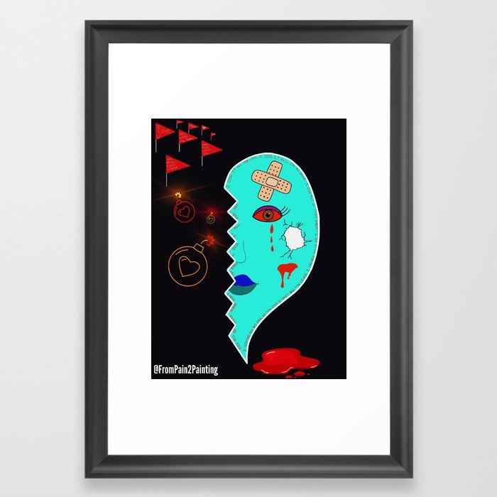 Toxic Relationships 101  Framed Art Print