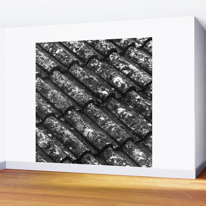 Abstract Roof Tiles Patterns Wall Mural By Cesartorres Society6