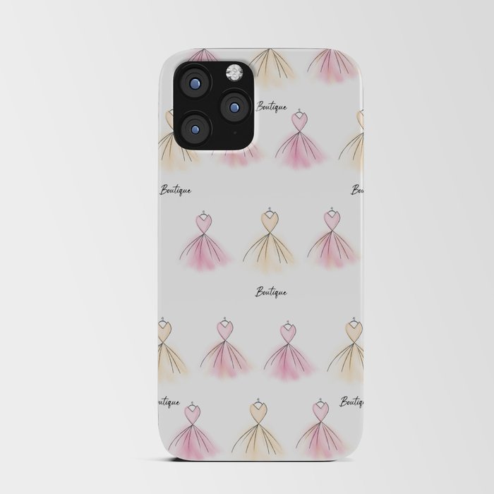 Pink and Orange Boutique dresses iPhone Card Case