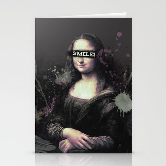 Mona Lisa SMILE Stationery Cards