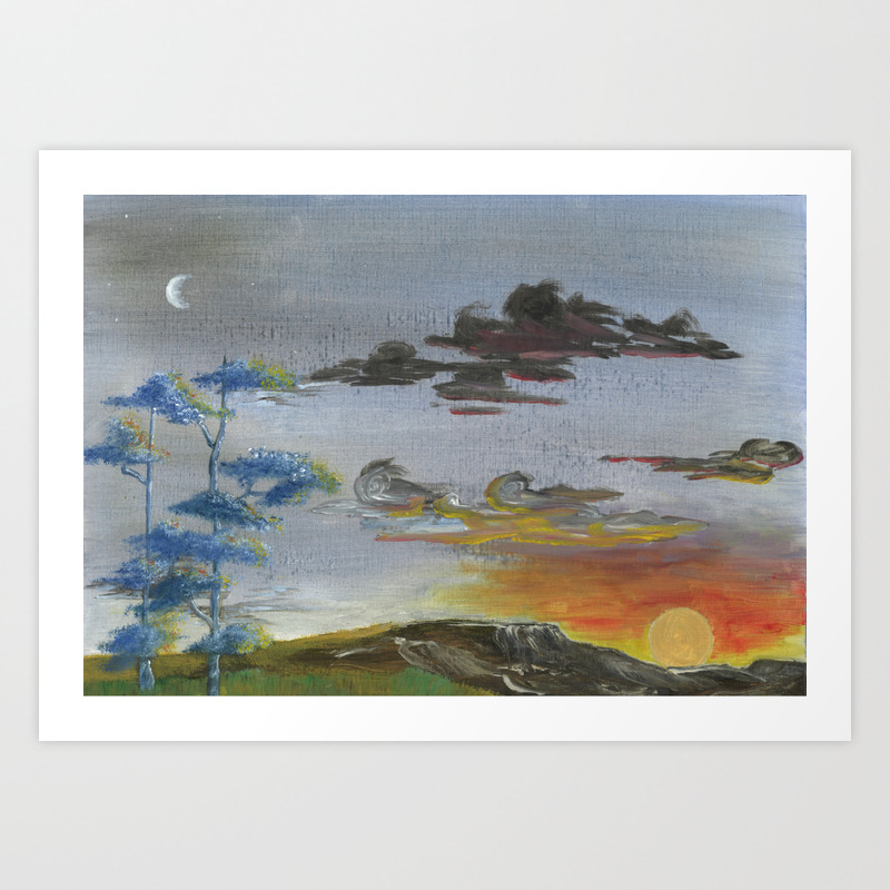 Sunrise By Essie Lee Nature Painting Landscape Painting Acrylic