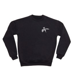 Elegant Vintage Kingfisher - Bird Nature Motif Crewneck Sweatshirt