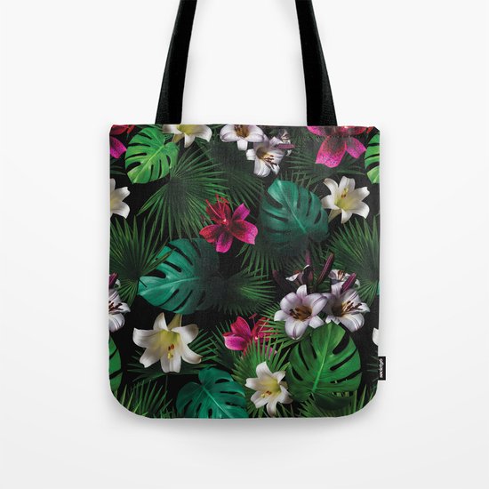 Tropical Night Garden Tote Bag