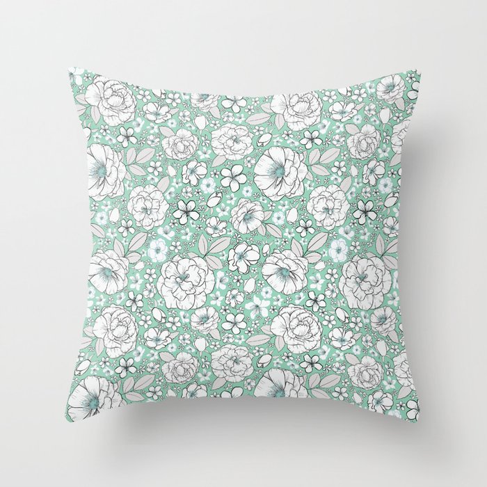 Teal boho throw pillow deals
