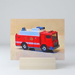 Toy Fire Truck Art Mini Art Print