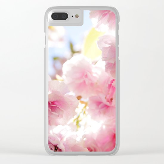 Cherry Blossom Clear iPhone Case