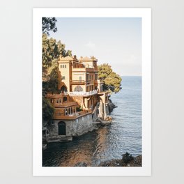 Riviera Villa of Portofino by the seaside | Italy Travel Photography fine art prints   Art Print