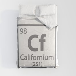 Californium- California Science Periodic Table Comforter