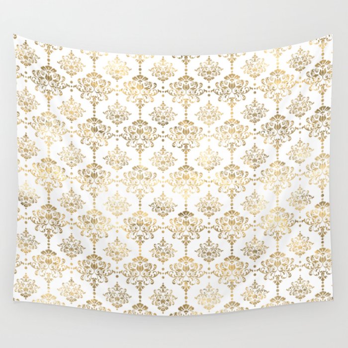 Gold and white tapestry deals