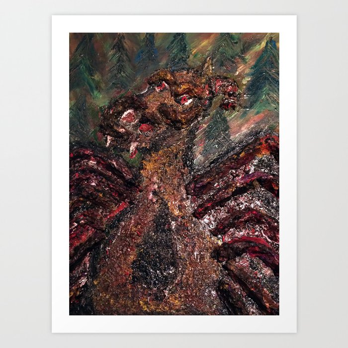 The Jersey Devil Art Print By Skullivan Society6