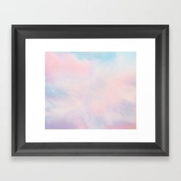cotton candy dreaming Framed Art Print