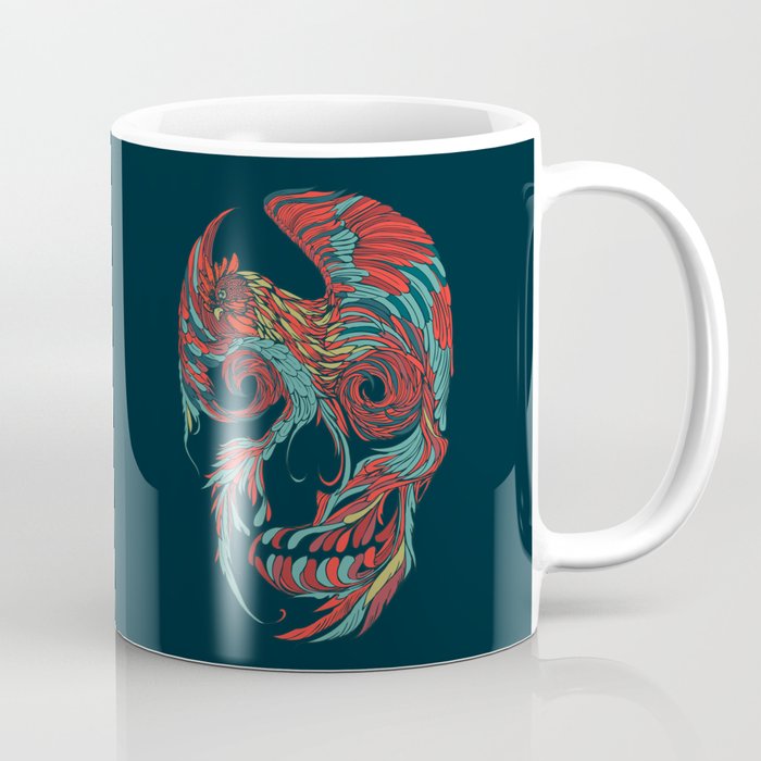 Rooster Skull Coffee Mug