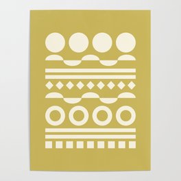 Patterned shape line collection 14 Poster