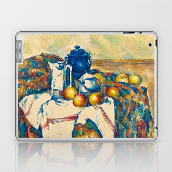 Still Life with Blue Pot, 1900-1906 by Paul Cezanne Laptop & iPad Skin