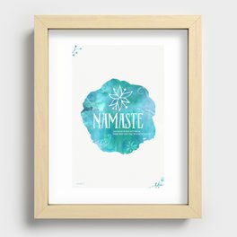 Namaste River Color Recessed Framed Print