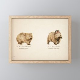 The Fancy Wombat Framed Mini Art Print