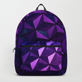 Purple Geometric Backpack