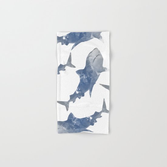 The World is Full of Sharks Hand & Bath Towel