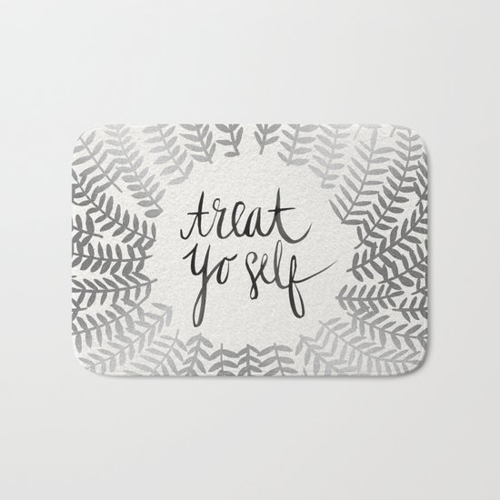 Treat Yo Self – Silver Bath Mat
