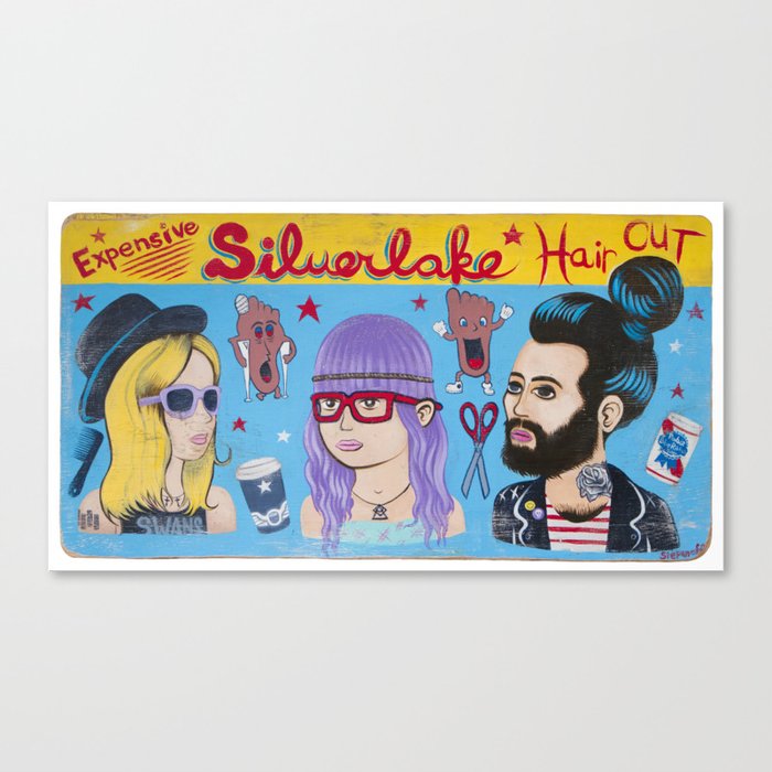 Silverlake Haircuts Canvas Print