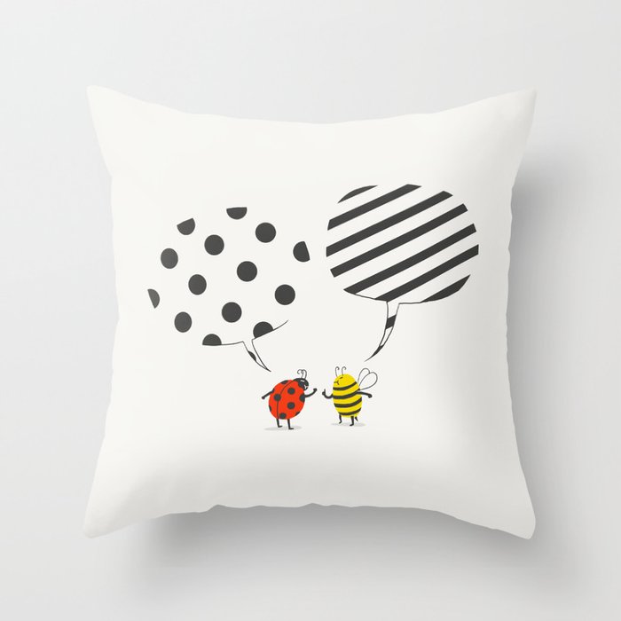Pattern conflict Throw Pillow