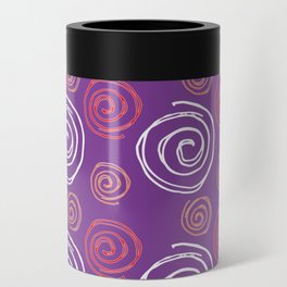 Twirly Swirly Purple Can Cooler