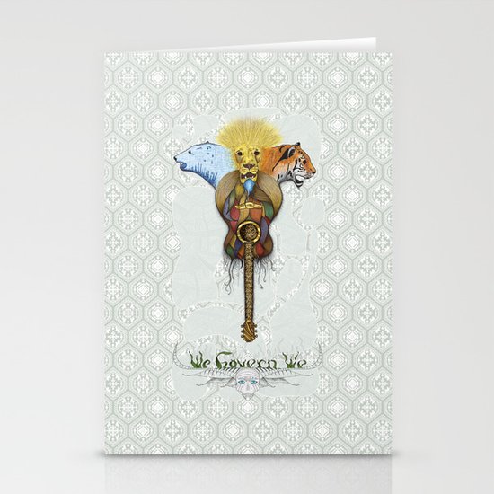 WE GOVERN WE // lionsandtigersandbears Stationery Cards