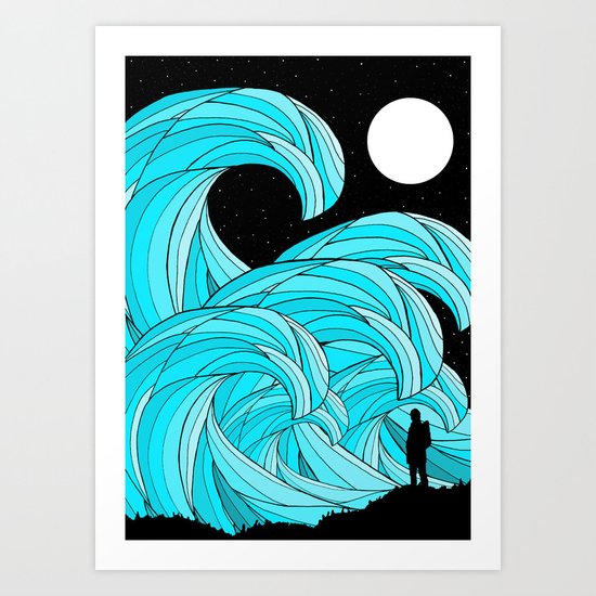 The Waves Art Print