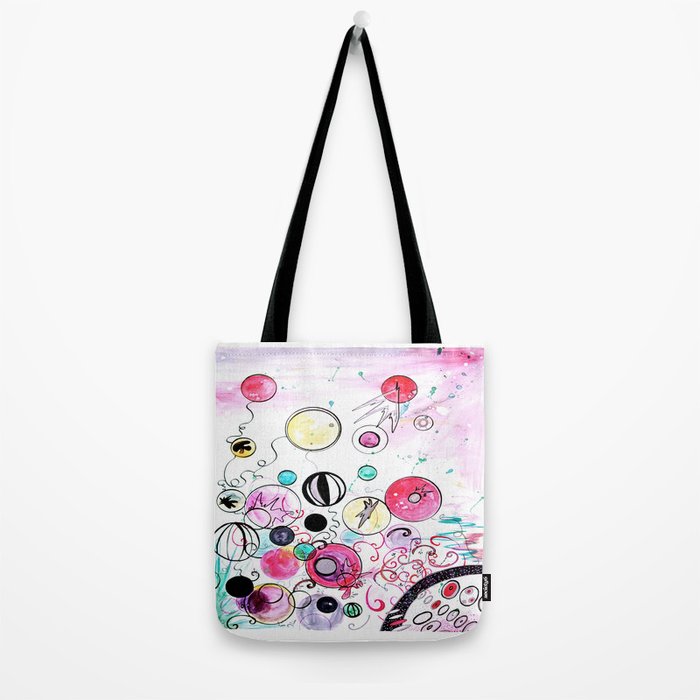 fuchsia tote bag